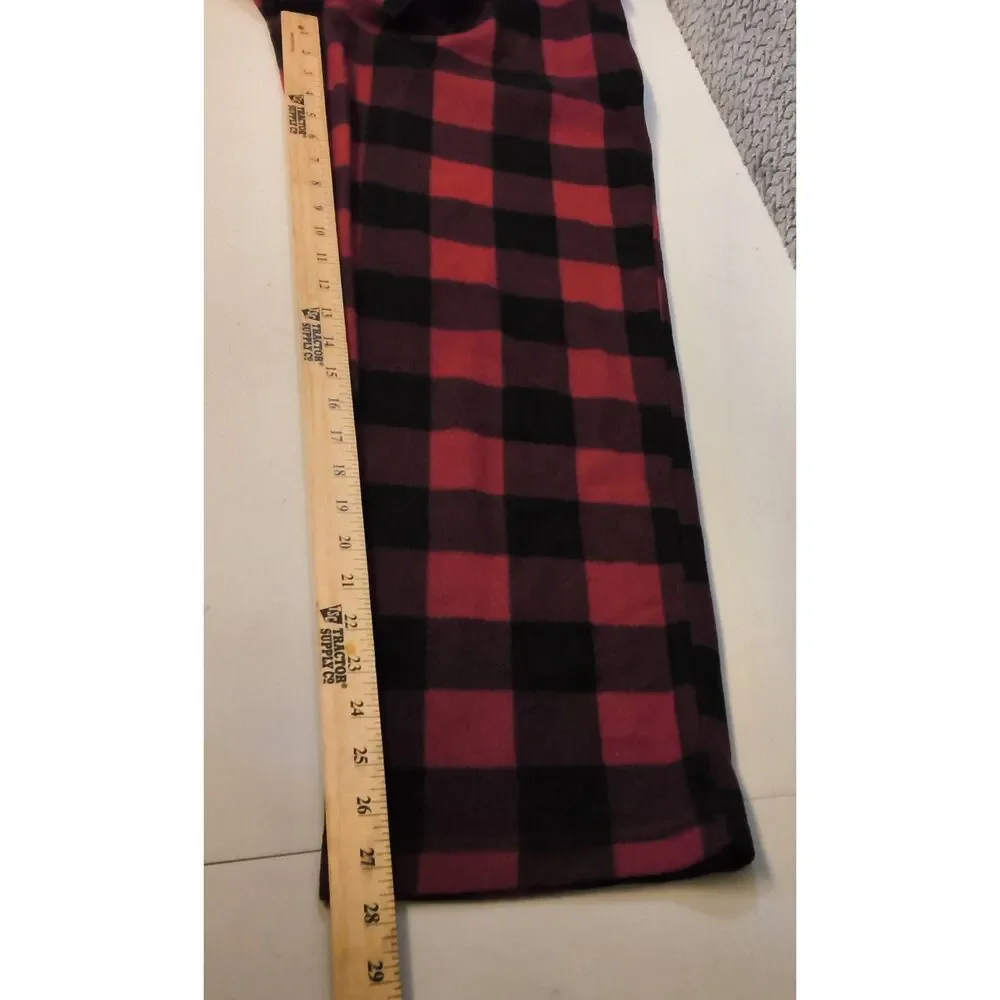 Lucky Brand Red and Black Plaid Pajama Pants